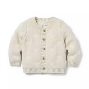 Janie and Jack Cream Button-Up Sweater